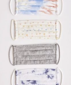 Z Supply Dip Tie-Dye & Stars Face Mask (4-Pack)