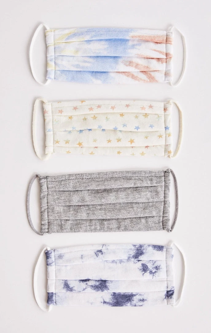 Z Supply Dip Tie-Dye & Stars Face Mask (4-Pack) 3 Z Supply Dip Tie-Dye & Stars Face Mask (4-Pack)