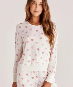 Z Supply Izzie Heart Long Sleeve Top