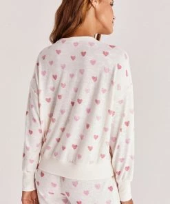 Z Supply Izzie Heart Long Sleeve Top