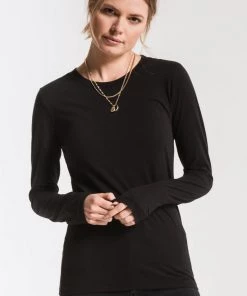 Z Supply Women's Perfect Long Sleeve Crew Tee 14 Z Supply Women's Perfect Long Sleeve Crew Tee