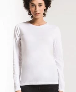 Z Supply Women's Perfect Long Sleeve Crew Tee