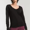 Z Supply The Perfect Long Sleeve V-Neck Tee