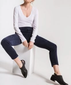 Z Supply The Perfect Long Sleeve V-Neck Tee