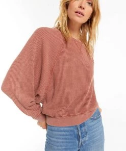 Z Supply Claire Waffle Long Sleeve