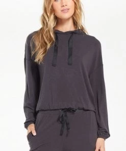 Z Supply Sonya Whisper Jersey Hoodie