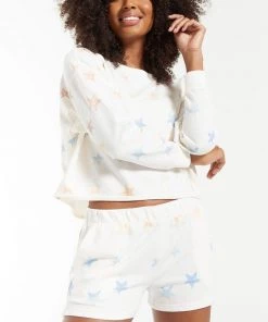 Z Supply Lia Rainbow Star Sweatshirt