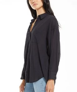 Z Supply Lalo Gauze Button-Up Top