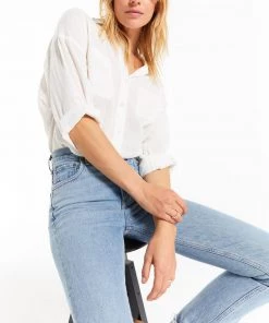 Z Supply Lalo Gauze Button-Up Top