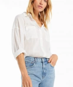 Z Supply Lalo Gauze Button-Up Top