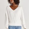 Z Supply Frances Marled V-Neck Top