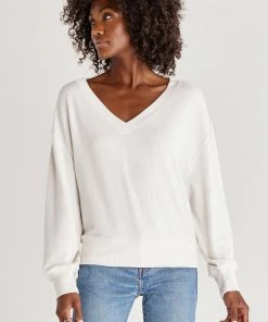 Z Supply Frances Marled V-Neck Top