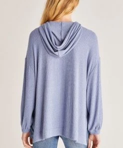 Z Supply Faith Marled Ribbed Hoodie