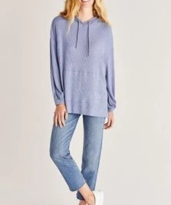 Z Supply Faith Marled Ribbed Hoodie