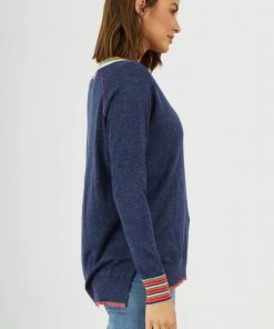 Zaket & Plover Stripe V Sweater Women