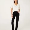 7 For All Mankind B(air) Denim Kimmie Straight - Black