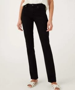 7 For All Mankind B(air) Denim Kimmie Straight - Black