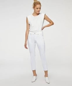 7 For All Mankind Roxanne Ankle With Raw Hem