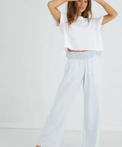 Bella Dahl Smocked Waist Wide Leg