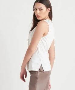 Black Tape_ Women Black Tape Mixed Media Top