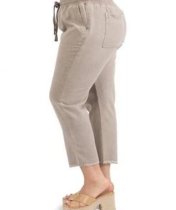 Dex Plus Frayed Hem Pant