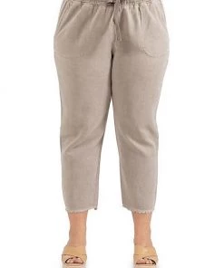 Dex Plus Frayed Hem Pant