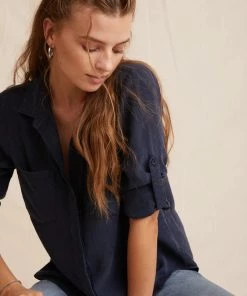 Women Bella Dahl Split Back Button Down Shirt
