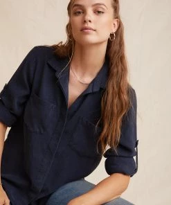 Women Bella Dahl Split Back Button Down Shirt
