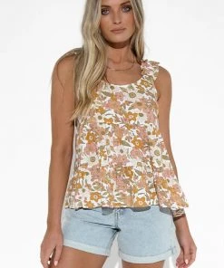 Women Lost In Lunar Flora Top