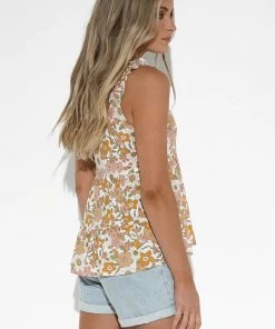 Women Lost In Lunar Flora Top