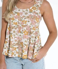 Women Lost In Lunar Flora Top