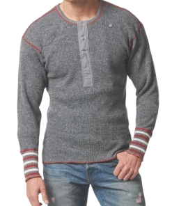 Stanfields Men's Heritage Wool Henley