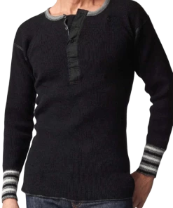 Stanfields Men's Heritage Wool Henley