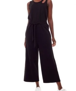 Tyler Madison Adele Black Belted Jumpsuit
