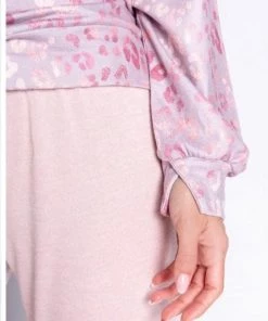 PJ Salvage Cabin Cozy Leopard Long Sleeve