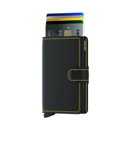 Secrid Mini Wallet - Matte Black-Yellow Accessories 7 Secrid Mini Wallet - Matte Black-Yellow Accessories