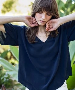 Velvet Jaycee Rayon Split Neck Blouse