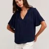 Velvet Jaycee Rayon Split Neck Blouse