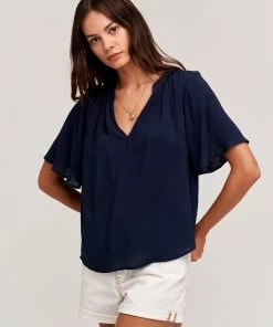 Velvet Jaycee Rayon Split Neck Blouse