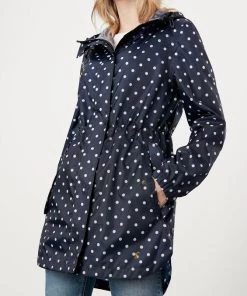 Joules Golightly Printed Waterproof Packable Jacket