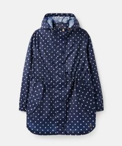 Joules Golightly Printed Waterproof Packable Jacket