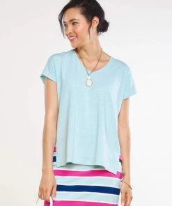 MIIK Kylie Striped Side Band Top