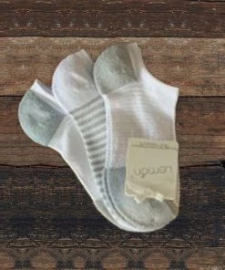 Lemon Women's Runner Powder Ribbed No Show Sock (3 Pk)