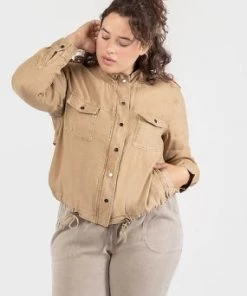 Dex Plus Linen Jacket Women's Outerwear