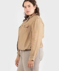 Dex Plus Linen Jacket Women's Outerwear
