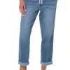 Liverpool Rascal Tie Front Cuffed Pant - Conway Women