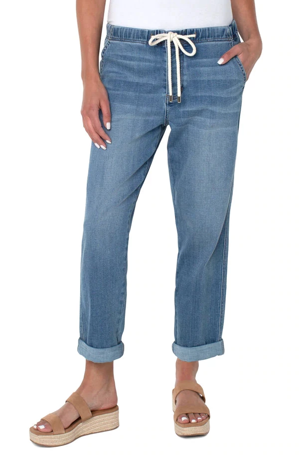 Liverpool Rascal Tie Front Cuffed Pant - Conway Women 3 Liverpool Rascal Tie Front Cuffed Pant - Conway Women