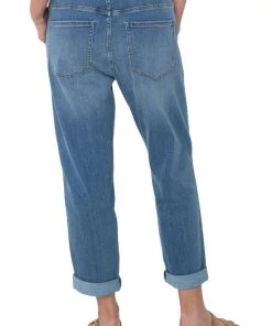 Liverpool Rascal Tie Front Cuffed Pant - Conway Women 9 Liverpool Rascal Tie Front Cuffed Pant - Conway Women