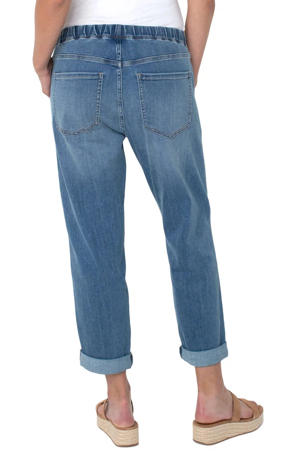 Liverpool Rascal Tie Front Cuffed Pant - Conway Women 6 Liverpool Rascal Tie Front Cuffed Pant - Conway Women