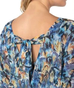 Women Liverpool Gathered Hem Dolman Tie Back Top